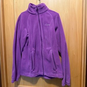 Columbia Purple Zip-Up Fleece Jacket